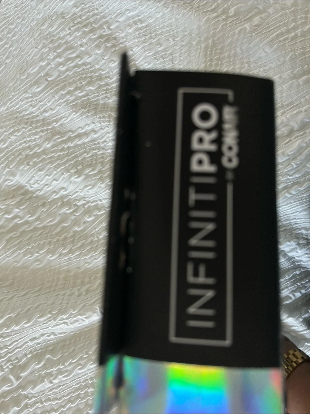 NWT - Conair InfinitiPRO Nano Tourmaline Ceramic Curling Iron - Pink/Silver